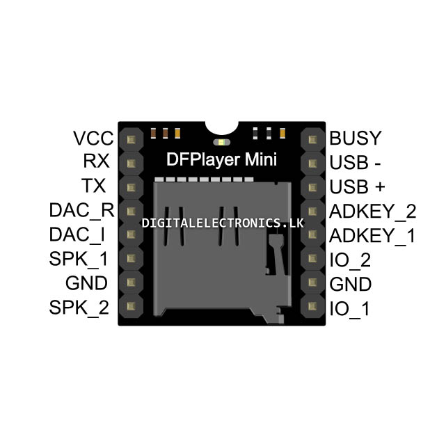 DFPlayer Mini (MicroSD MP3 Player Module) - Image 4