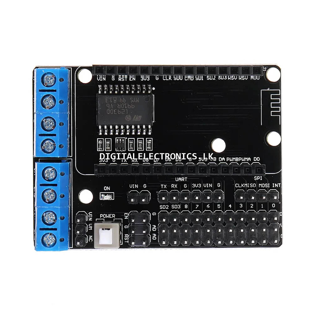 ESP8266 (NodeMCU) WiFi Expansion Board with L293D Motor Driver