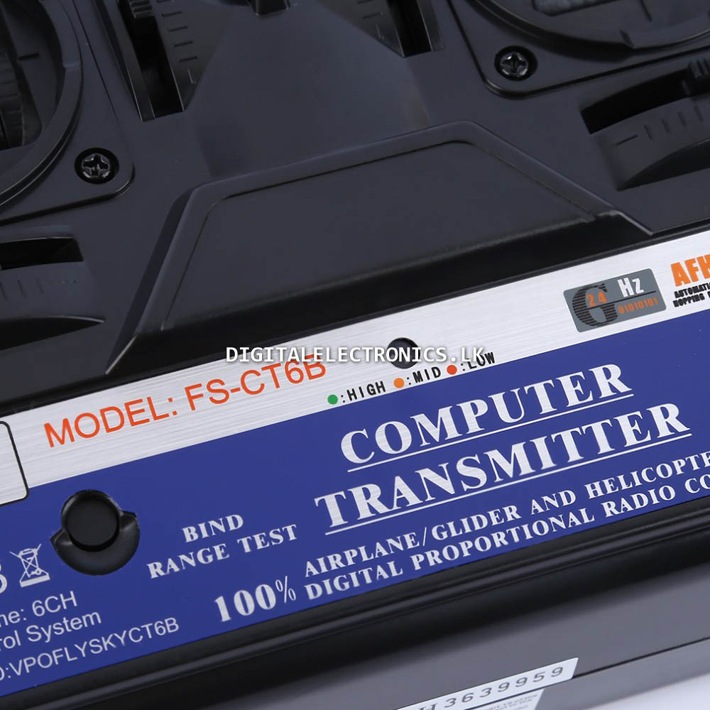 FlySky FS-CT6B 2.4G 6CH RC Transmitter With 6CH Receiver - Image 6