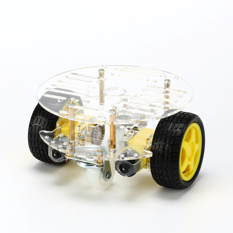Round 2WD Smart Robot Car Chassis (Double-Deck Smart Robot Car Chassis) - Image 2