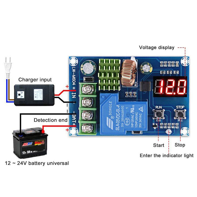 XH-M604 Battery Charger Control Module with Display - Image 6